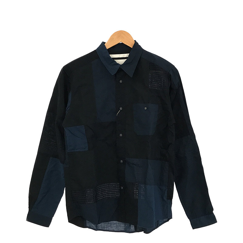 FRANKEN SHIRT メッシュ パッチワーク フランケンシャツWhite Mountaineering / ホワイトマウンテニアリング