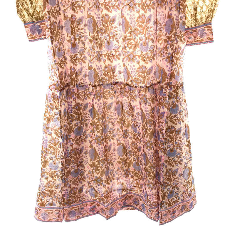 SZ Blockprints / エスゼット ブロックプリント × Ron herman ロンハーマン / SILK JODHPUR DRESS コットンシルク ドレス ワンピース