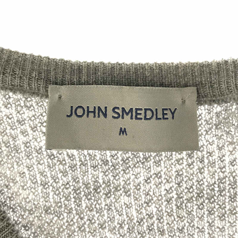 MERINO WOOL 24ゲージ サーマルワッフル Vネックニット メリノウールJOHN SMEDLEY / ジョンスメドレー