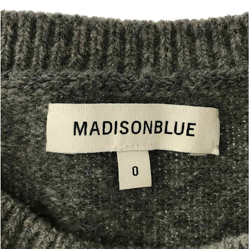 MADISON BLUE / マディソンブルー カシミヤ混紡 クルーネックニット セーター