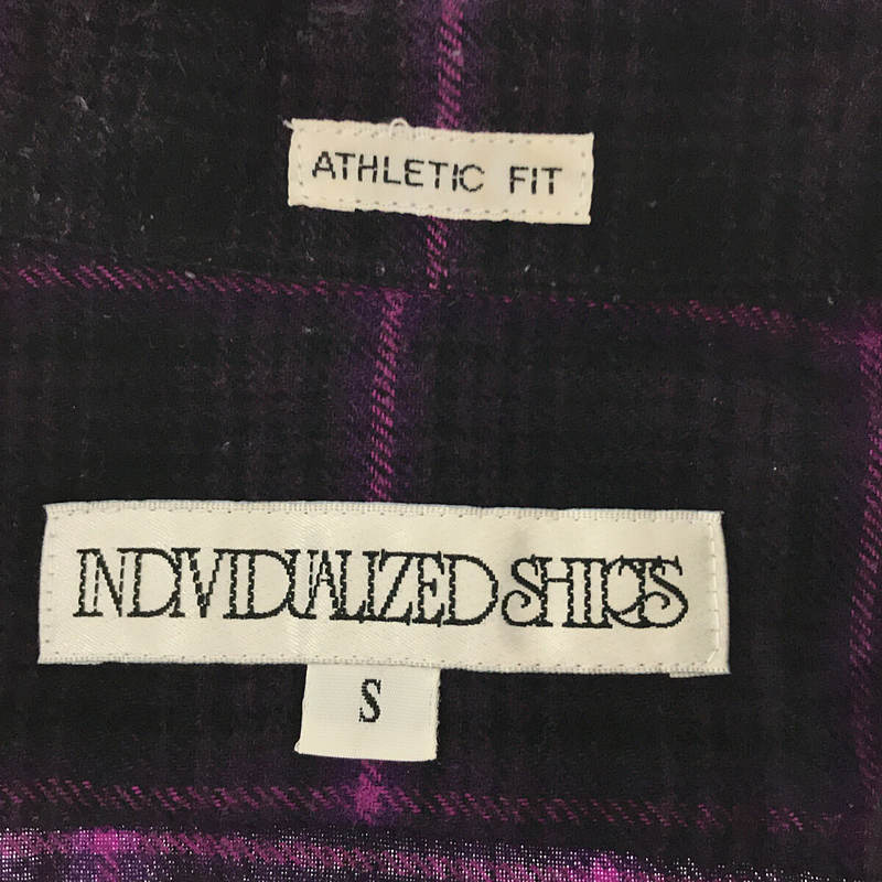 INDIVIDUALIZED SHIRTS / インディビジュアライズドシャツ ATHLETIC FIT オープンカラー フランネルシャツ