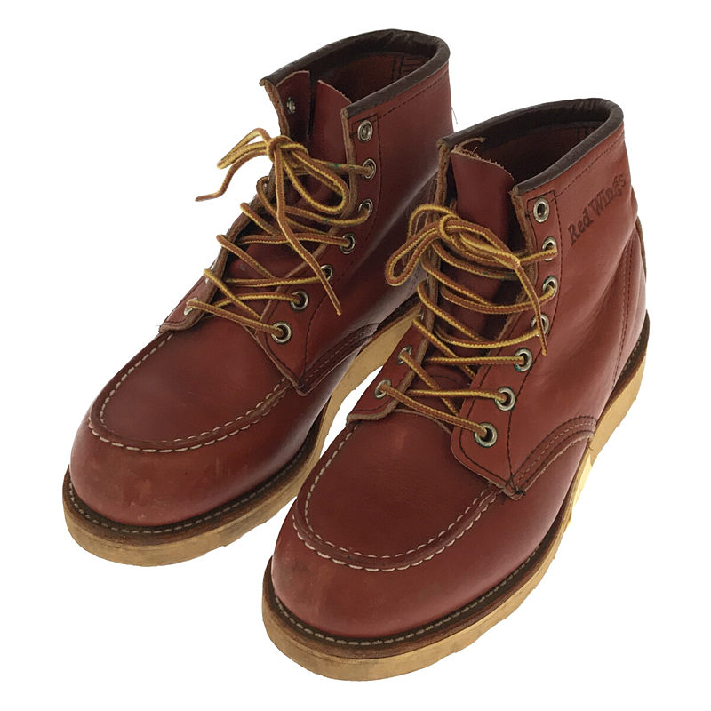 RED WING◇レースアップブーツ/-/ブラック/クレザー/アイリッシュ