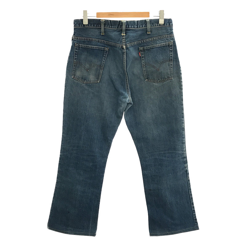 LEVI'S / リーバイス 珍品赤タブ 646 初期 66前期  シングル 42TALON  BIG E 均等V ボタン裏8 スタンプ イエローステッチ混 デニムパンツ