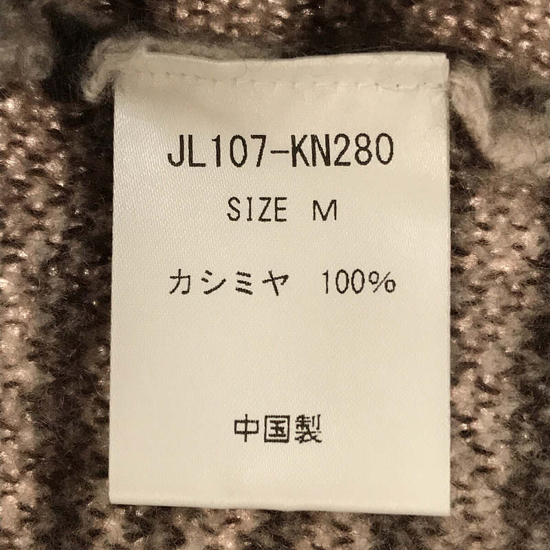 jonnlynx / ジョンリンクス カシミヤ100% ジャガードニット セーター