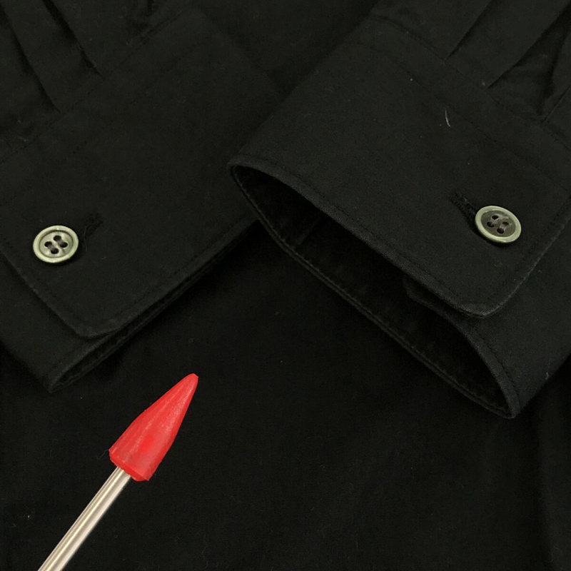 BLACK COMME des GARCONS / ブラックコムデギャルソン コットン 背中ヨーク 切り替え 長袖シャツ