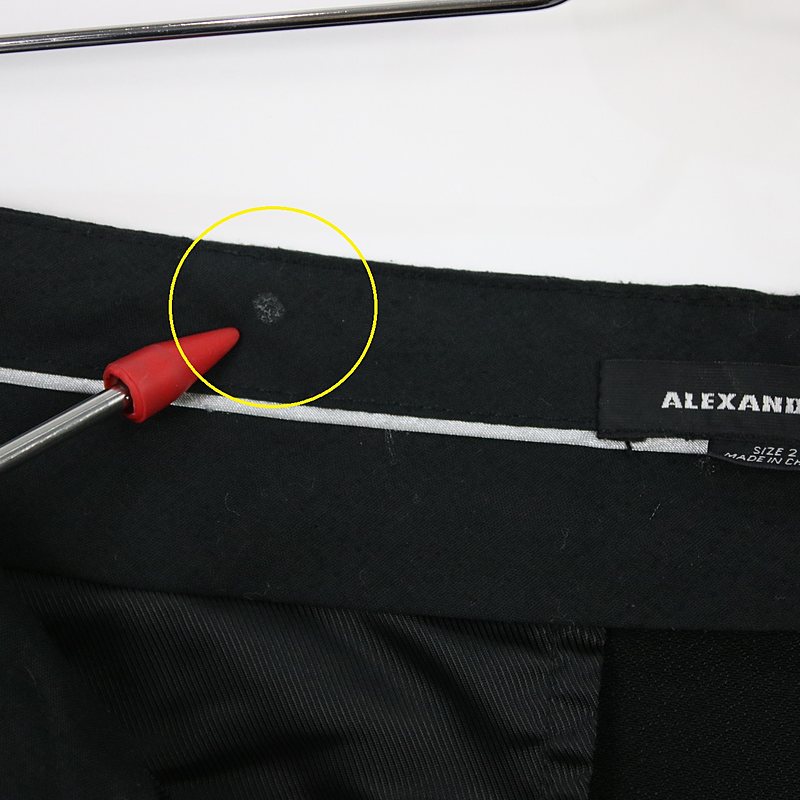 ALEXANDER WANG / アレキサンダーワン アセテートサテン テーパードスラックスパンツ