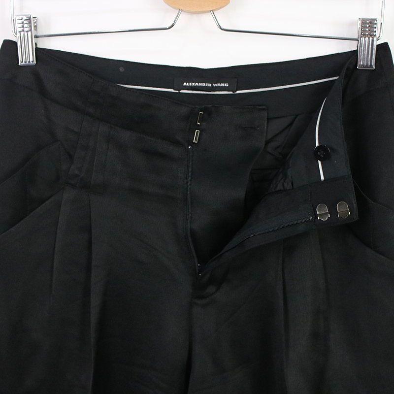 ALEXANDER WANG / アレキサンダーワン アセテートサテン テーパードスラックスパンツ