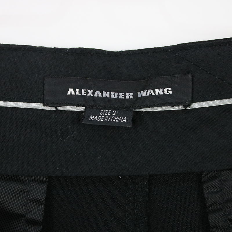 ALEXANDER WANG / アレキサンダーワン アセテートサテン テーパードスラックスパンツ