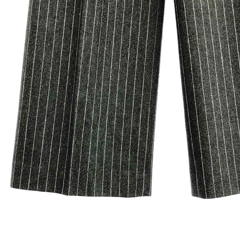 DES PRES / デプレ ポプリンメルトン タック ワイドパンツ