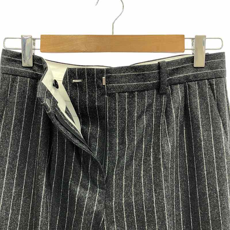 DES PRES / デプレ ポプリンメルトン タック ワイドパンツ