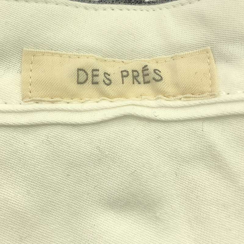 DES PRES / デプレ ポプリンメルトン タック ワイドパンツ