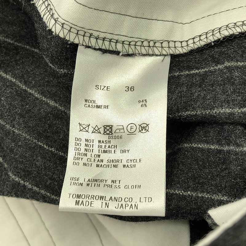 DES PRES / デプレ ポプリンメルトン タック ワイドパンツ