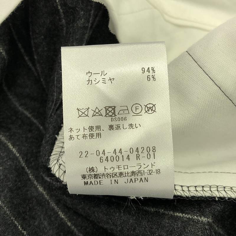 DES PRES / デプレ ポプリンメルトン タック ワイドパンツ