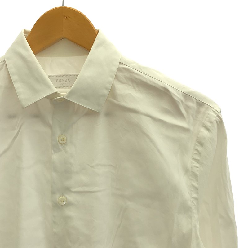 PRADA / プラダ ワイドカラー ストレッチ シャツ