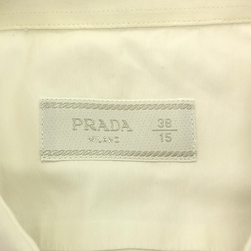 PRADA / プラダ ワイドカラー ストレッチ シャツ