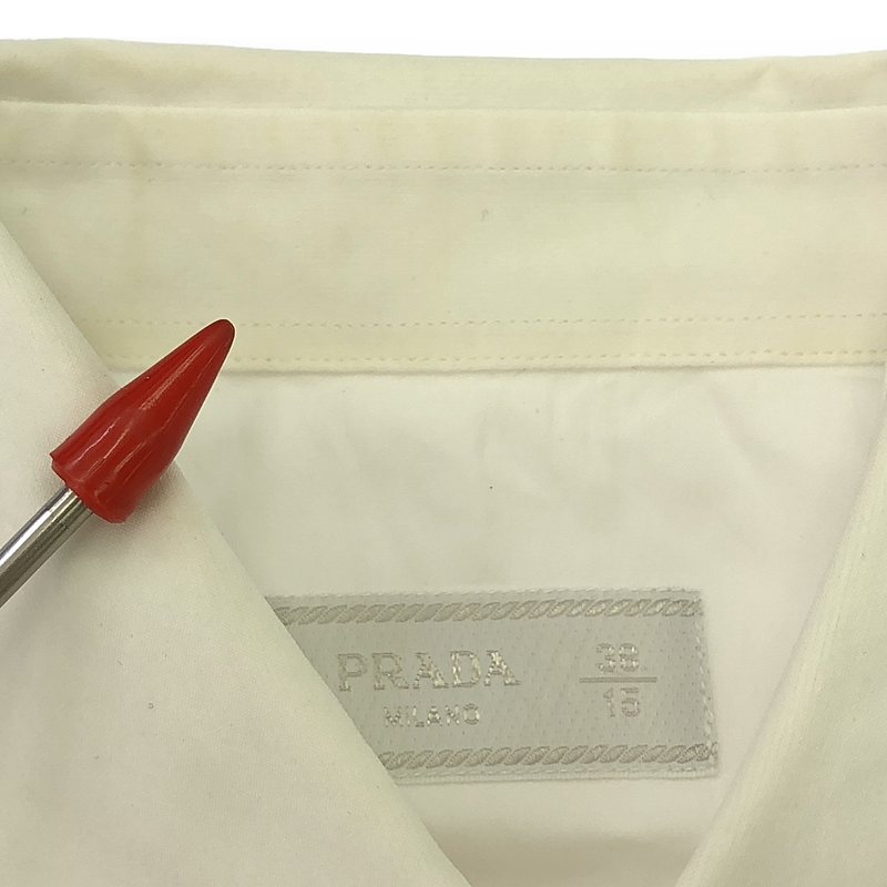 PRADA / プラダ ワイドカラー ストレッチ シャツ