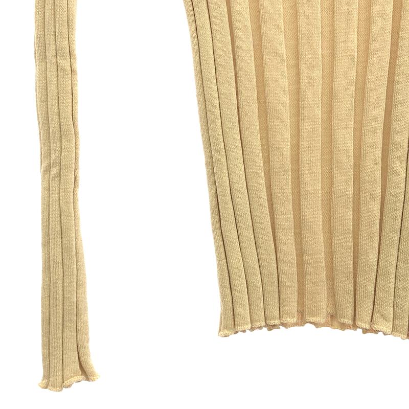 BASErange / ベースレンジ ウール ワイドリブ タートルネックニット