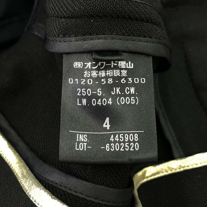 BEIGE， / ベイジ ウール タキシードジャケット