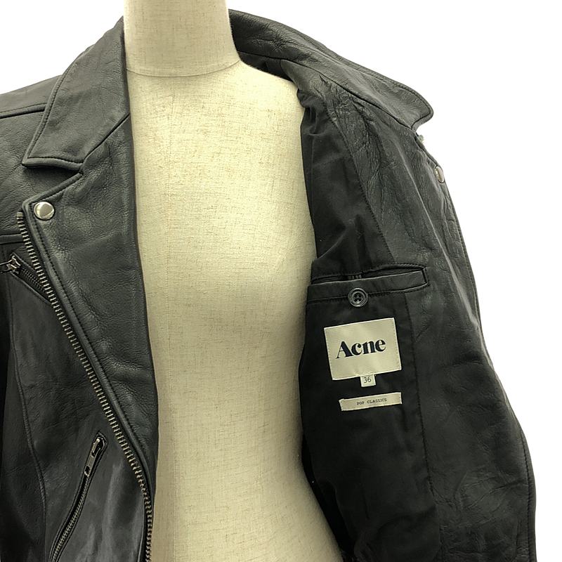 Acne / アクネ × Ray BEAMS SLICE LEATHER JACKET レザー ジャケット