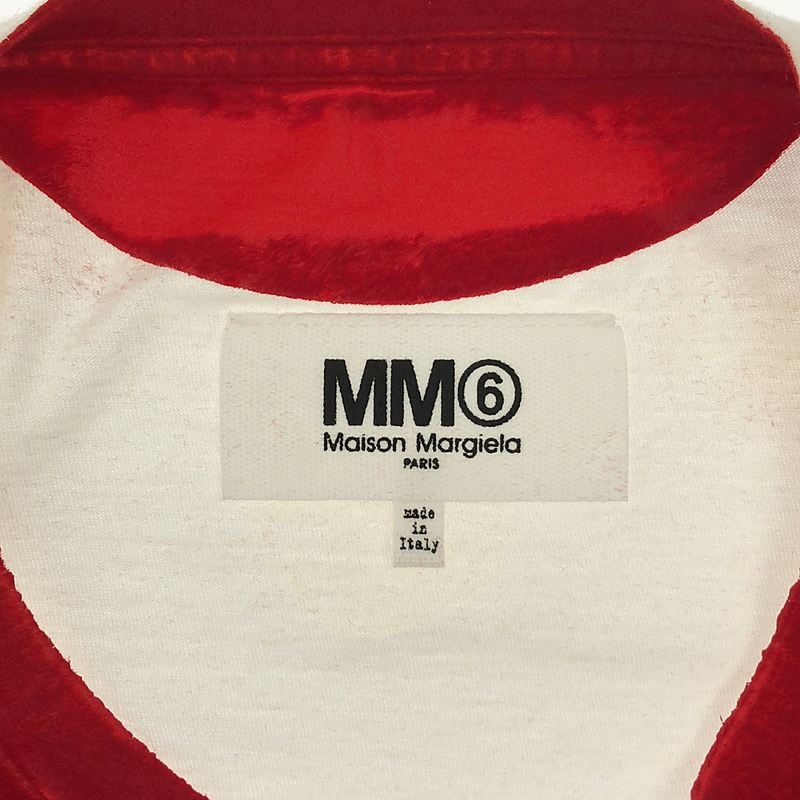 MM6 Maison Margiela / エムエムシックスメゾンマルジェラ フロッキープリント ビックシルエット Tシャツ