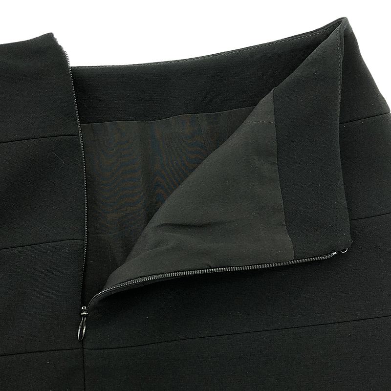 BALENCIAGA / バレンシアガ トリアセテート バックジップ スカート / 総裏地