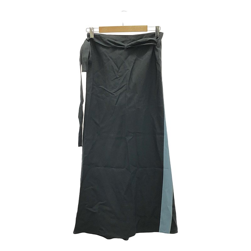 その他 レーヨン カラーライン ラップ ロングスカート