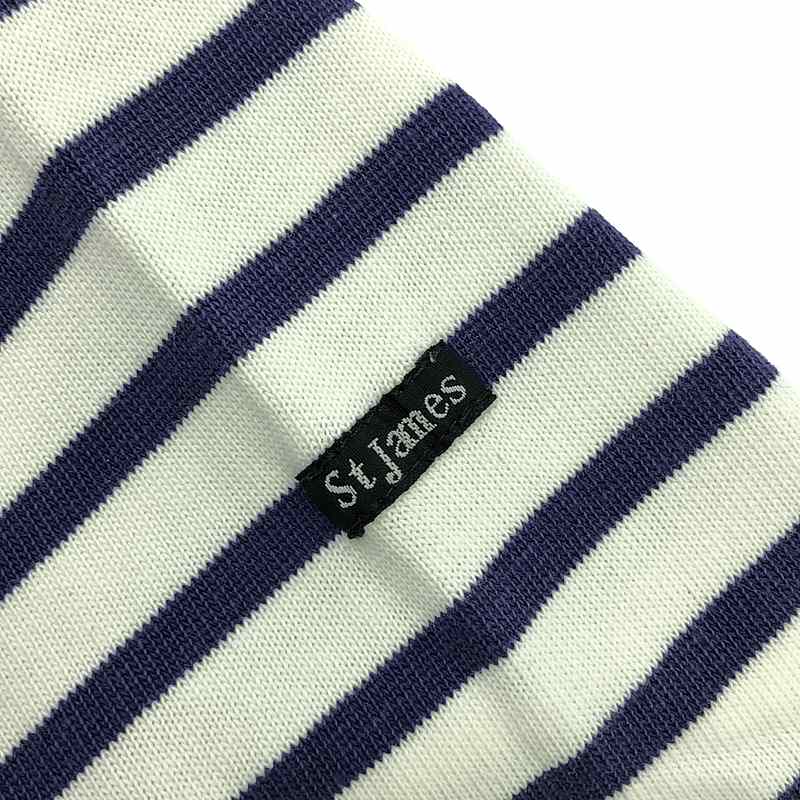 SAINT JAMES / セントジェームス 推定1970s〜 vintage フランス製 旧タグ OUESSANT BORDER / ウェッソン ボーダー ボートネック バスクカットソー