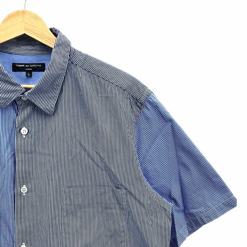 COMME des GARCONS HOMME / コムデギャルソンオム クレイジーパターン ストライプ コットン シャツ