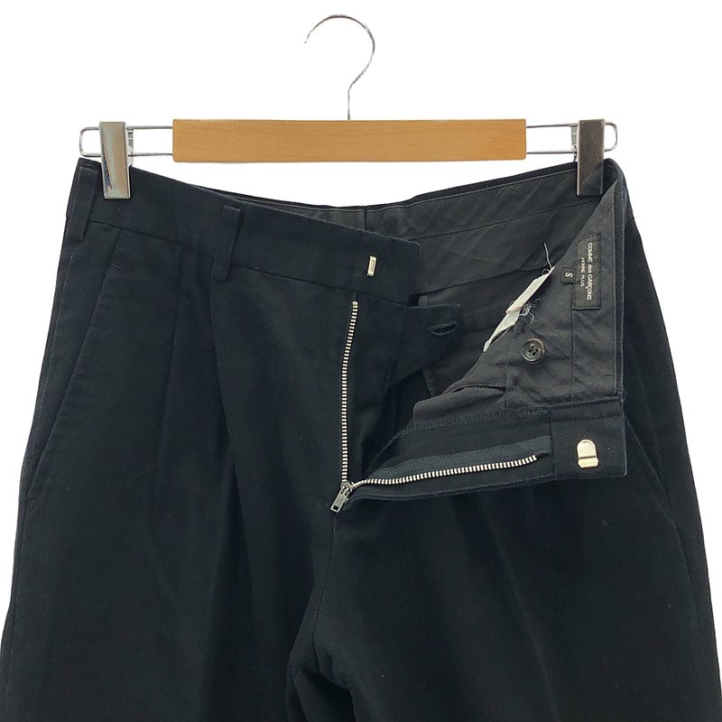 COMME des GARCONS HOMME PLUS / コムデギャルソンオムプリュス 2タック ツイルコットン テーパード パンツ
