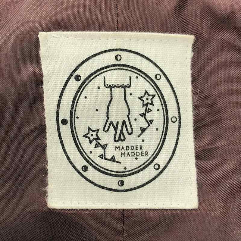 madder madder / マダマダ ウール ビッグカラー ジップ コート / 総裏地