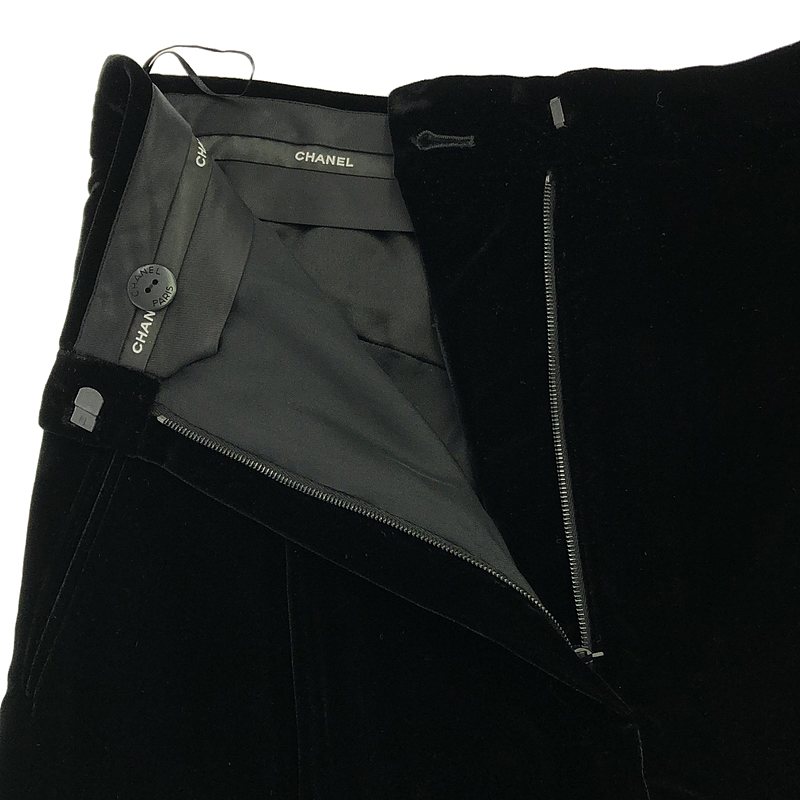 CHANEL / シャネル ベルベット ココマーク ジョッパーズ パンツ