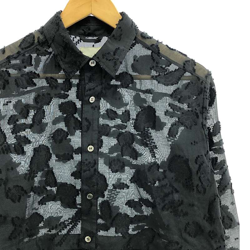 jonnlynx / ジョンリンクス エンブロイダリーシアーシャツ