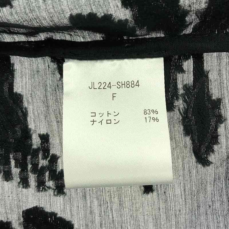 jonnlynx / ジョンリンクス エンブロイダリーシアーシャツ