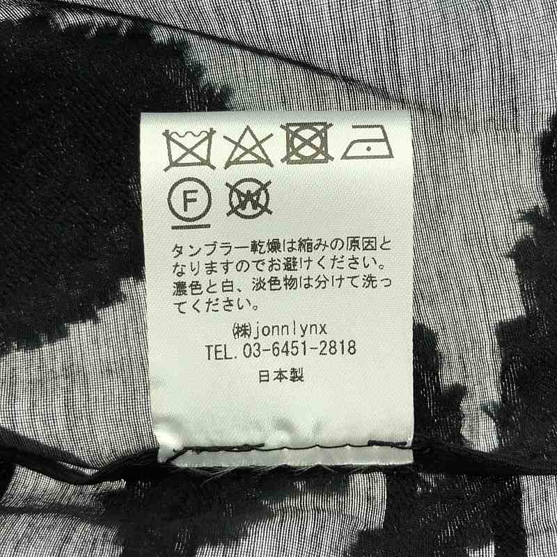 jonnlynx / ジョンリンクス エンブロイダリーシアーシャツ