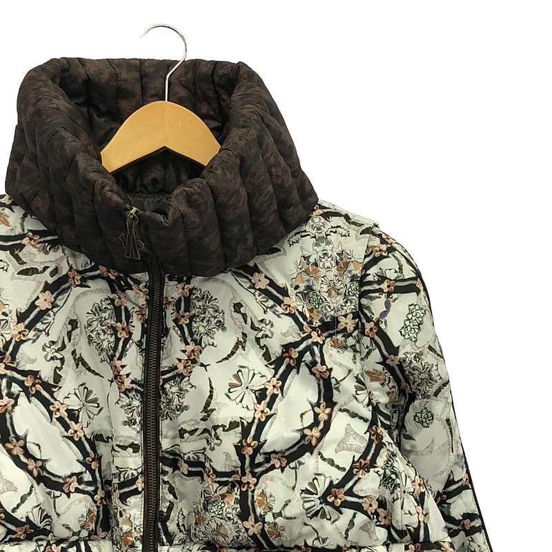 MONCLER / モンクレール FIEST GIUBBOTTO / 総柄 レイヤード スリーブ ドローストリング ダウンジャケット