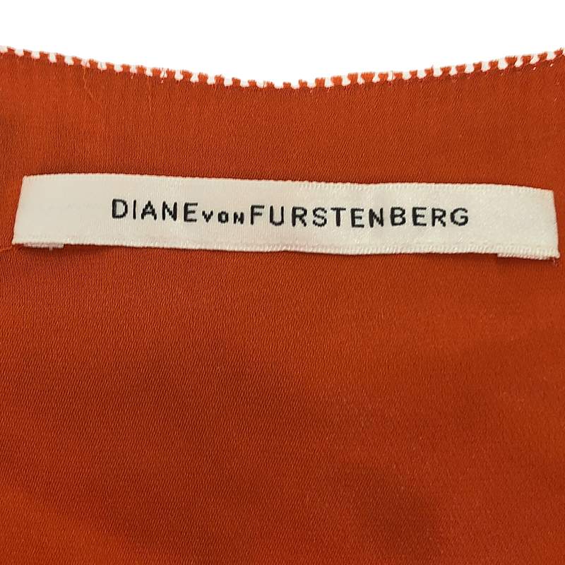 DIANE VON FURSTENBERG / ダイアンフォンファステンバーグ silk 100％ / シルク 総柄 ビジュー 装飾 ドレス ワンピース / 裏地付き