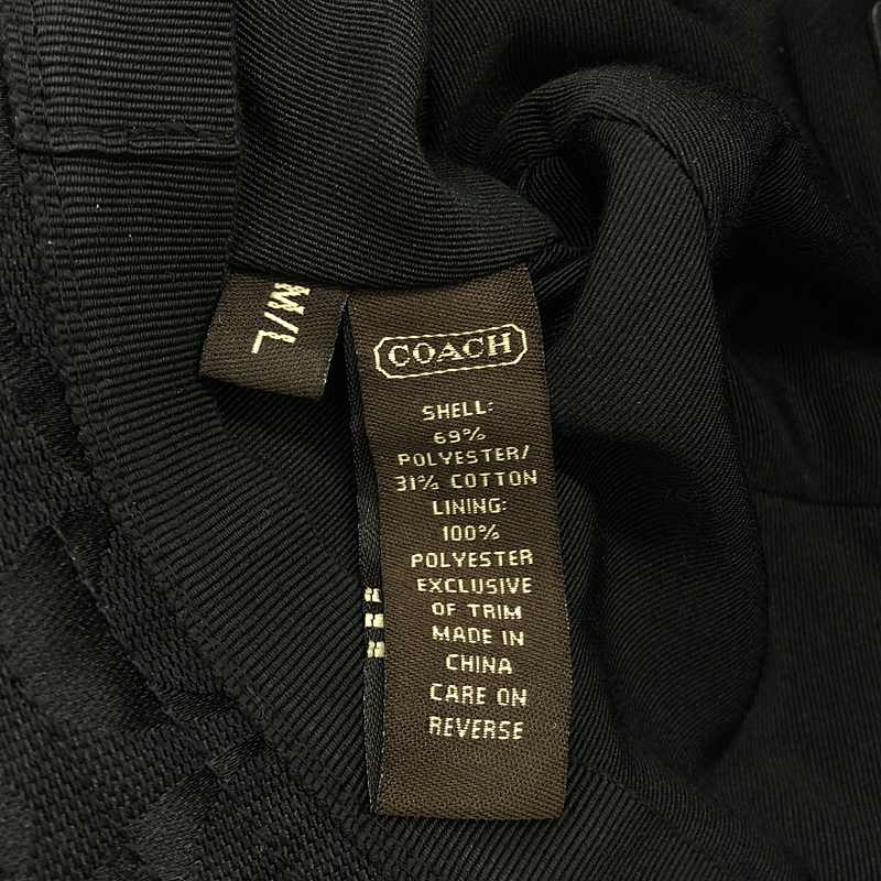 COACH / コーチ シグネチャー ベルト バケット ハット