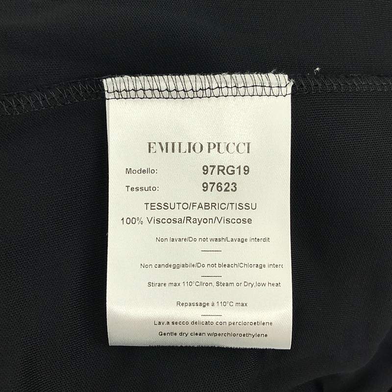 EMILIO PUCCI / エミリオプッチ レーヨン ビジュー装飾 ドレス ワンピース