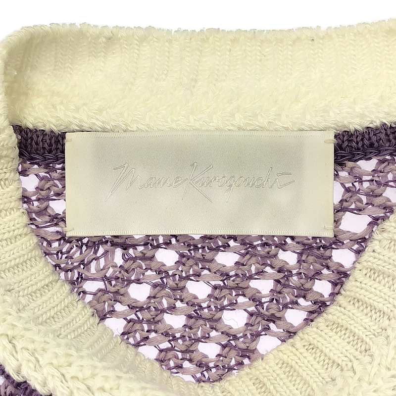 Mame Kurogouchi / マメクロゴウチ Sleeveless Scala Knit Tops ニットベスト