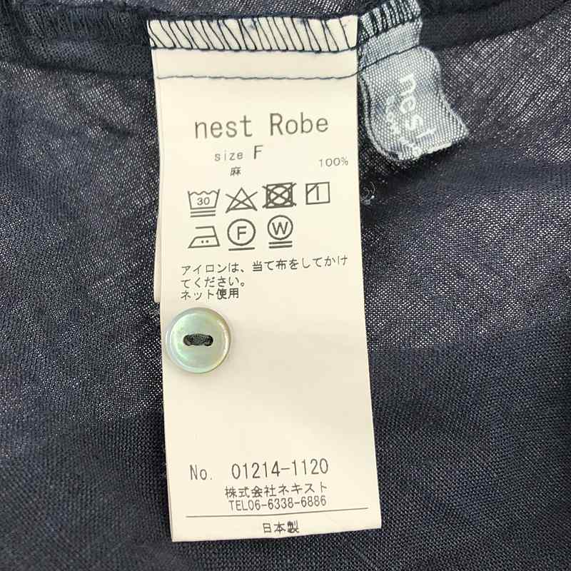 nest robe / ネストローブ リネン 2way ボリューム スリーブ ブラウス