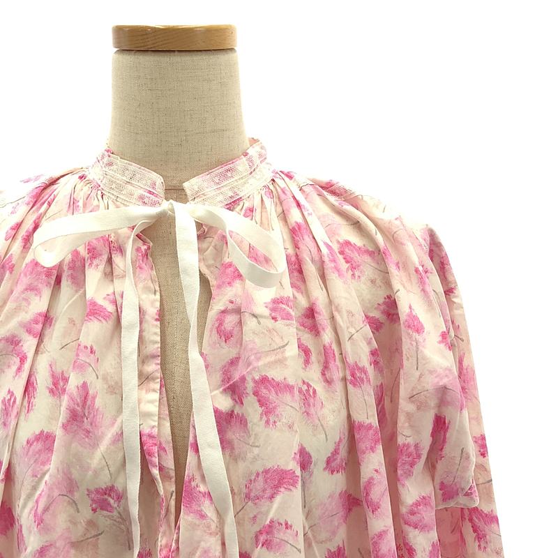 その他 フェザープリント プルオーバーブラウス