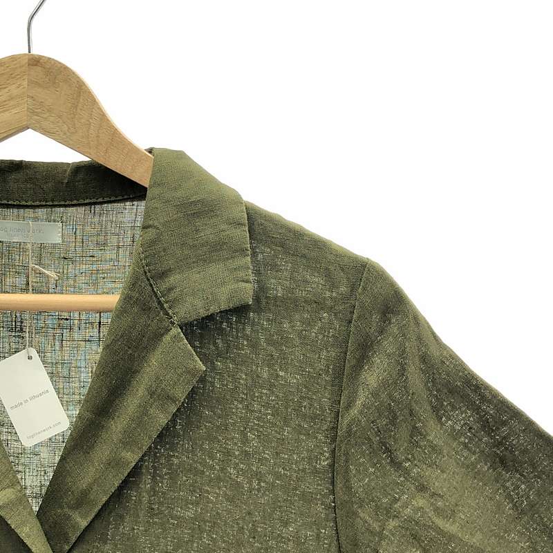 fog linen work / フォグリネンワーク リネン プリーツ ボリューム ワンピース