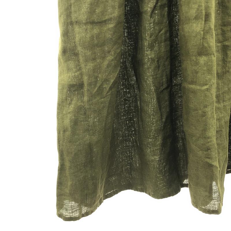 fog linen work / フォグリネンワーク リネン プリーツ ボリューム ワンピース