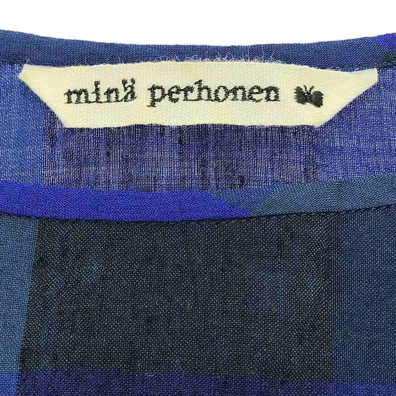 mina perhonen / ミナペルホネン join ブロックチェックシャツ