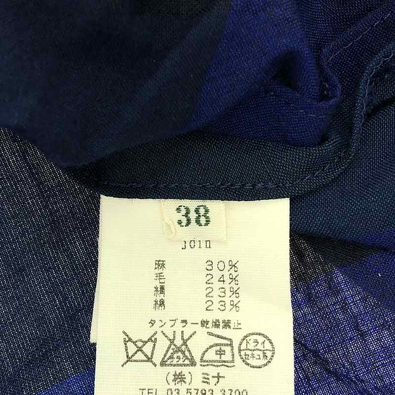 mina perhonen / ミナペルホネン join ブロックチェックシャツ