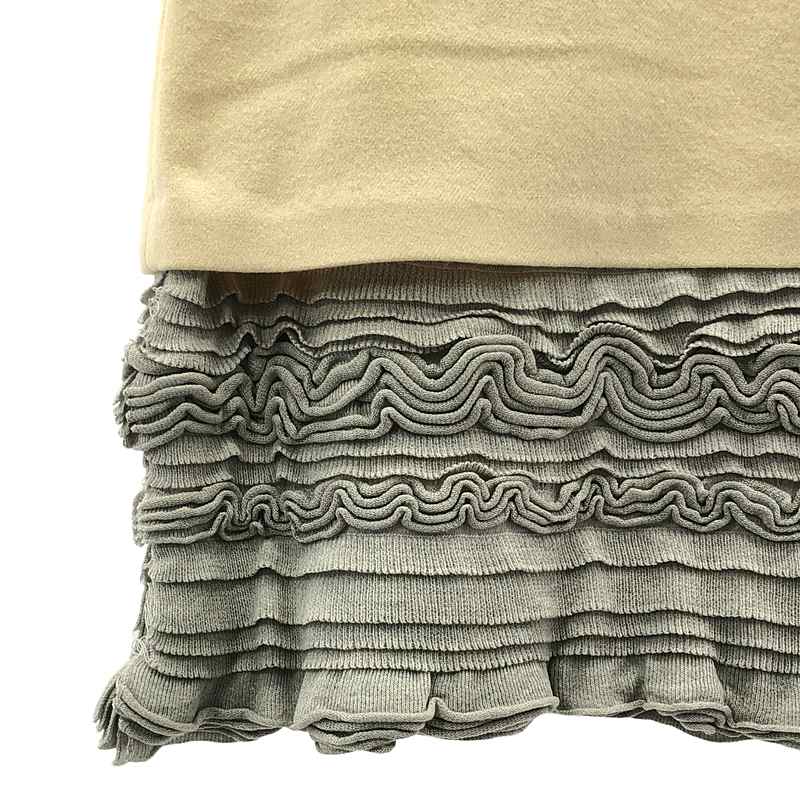 sacai luck / サカイラック ニットレイヤーミニワンピース