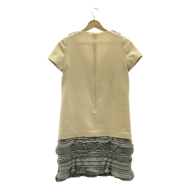 sacai luck / サカイラック ニットレイヤーミニワンピース