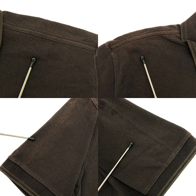 MONCLER / モンクレール 90-00s オールド 青タグ ロゴワッペン 鹿の子 ポロシャツ