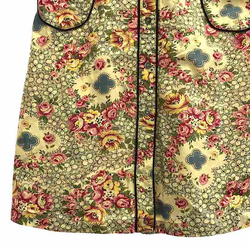 その他 フラワーフリルスリーブワンピース