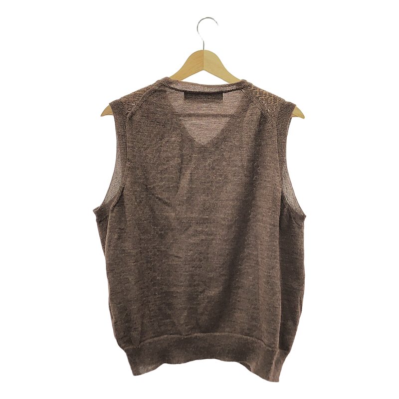 COMME des GARCONS HOMME PLUS / コムデギャルソンオムプリュス ダイヤ柄 Vネック ウールニット ベスト